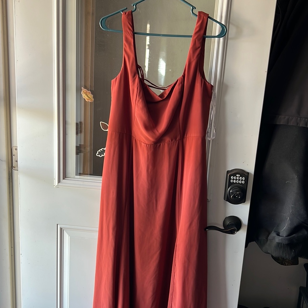 Burnt orange dress. Worn once. Great condition